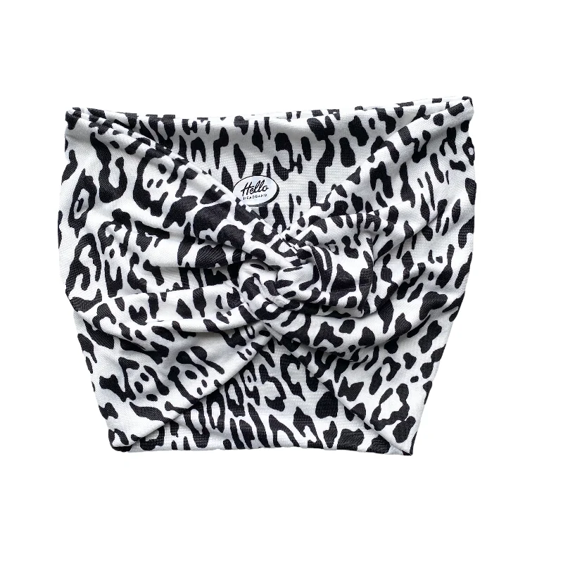 adjustable scrunchies for all-day wear -Extraband™ - White Animal Print