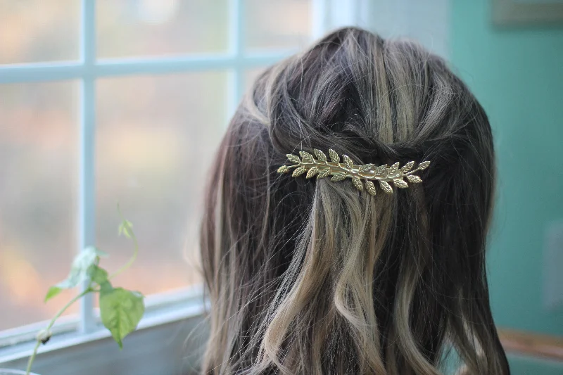 chic hairpins for bridal hair -Double Fairy Barrette