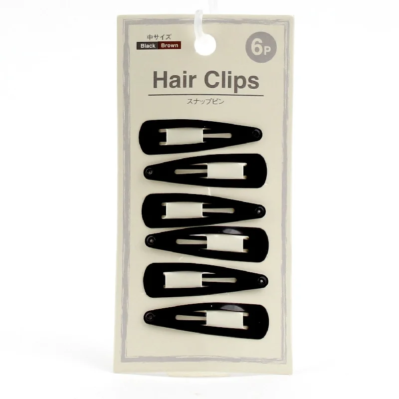 luxury hair combs for special occasions -Hair Clips (BK/BN/6pcs)