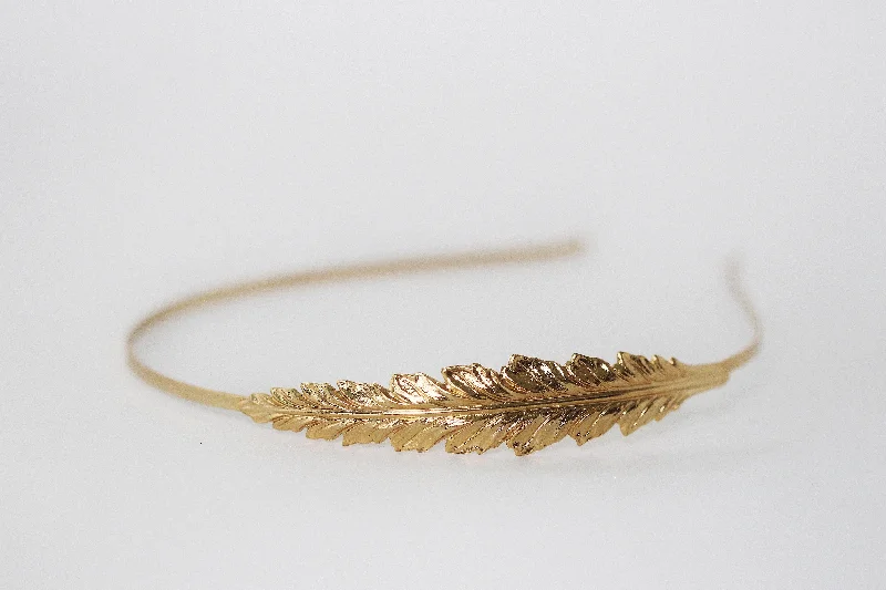 glitter hairpins for parties -Indian Feather Headband