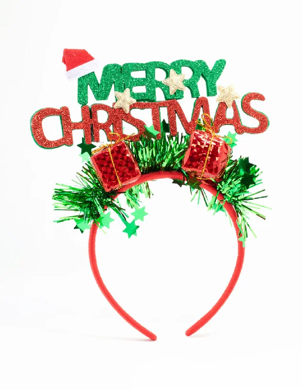 simple hair ties for everyday use -Kids Merry Christmas Novelty Headband