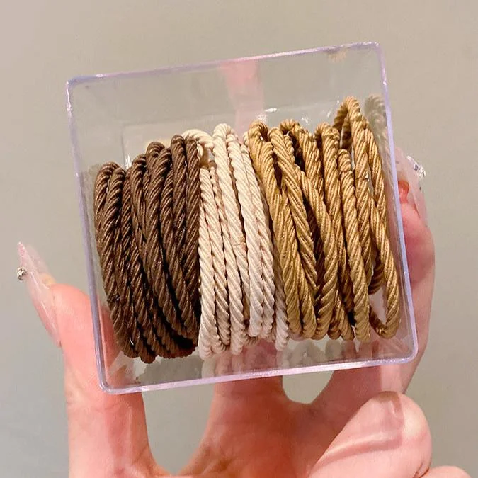 affordable hair ties for everyday use -Rubber bands for women (50 pcs) jlts0485