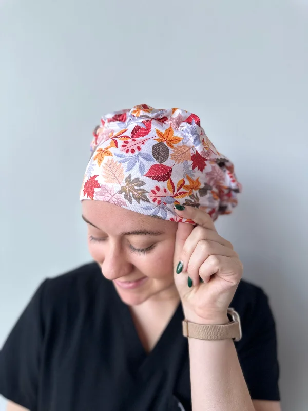 vintage style hairpins for elegant events -Scrub Hat - Fall Foliage