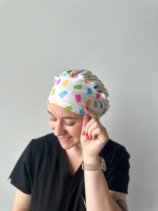 vintage-inspired hair clips for formal events -Scrub Hat - Gummy Bears