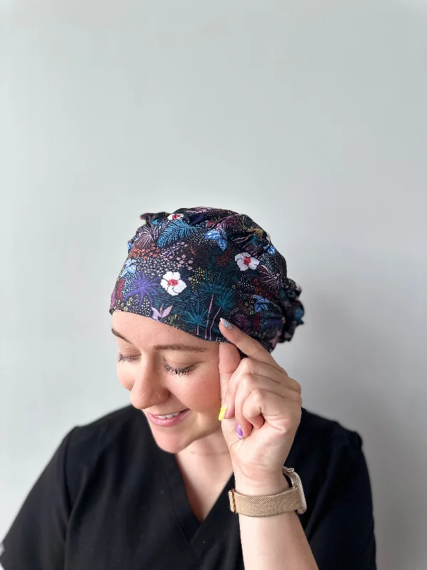 stylish hair clips for thick hair -Scrub Hat - Jungle