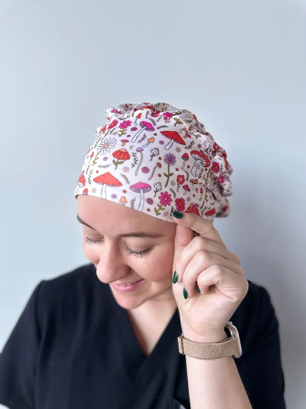 creative hairpins for artistic styles -Scrub Hat - Magic Mushroom