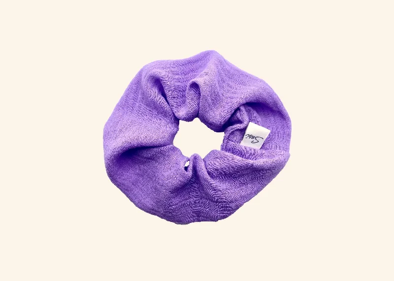 decorative scrunchies for casual outfits -Scrunchie Lavender