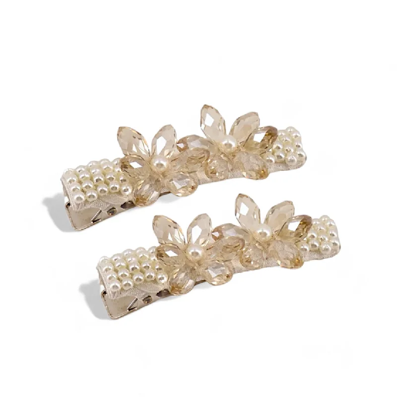 chic hair combs for modern hairstyles -The Cherry Blossom Girls Flower Clip Set