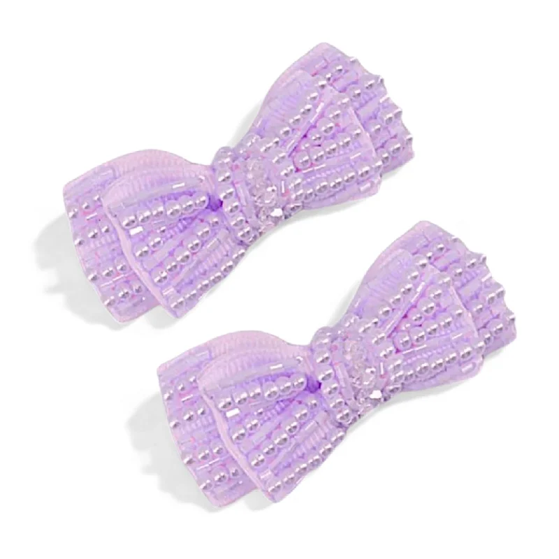 stylish fabric hairbands for casual chic -The Little Rosie Girls Hair Clip Set