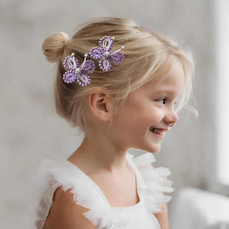 large hairbands for voluminous hair -The Meadows and Dreams Childs Butterfly Clip Set