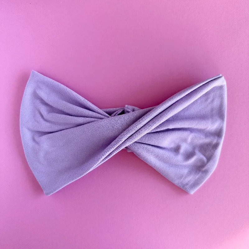 unique headbands for trendy fashionistas -Wideband™ - Lavender Purple