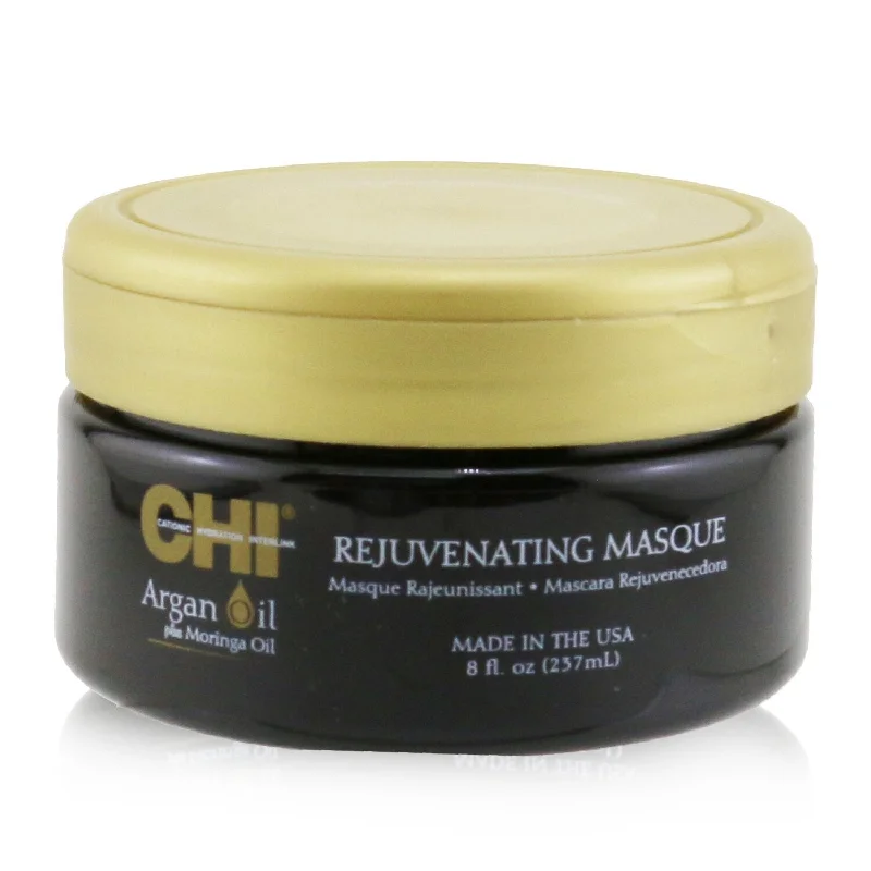 best treatments for dry, damaged hair ends -CHI Argan Oil Plus Moringa Oil Rejuvenating Masque  237ml/8oz