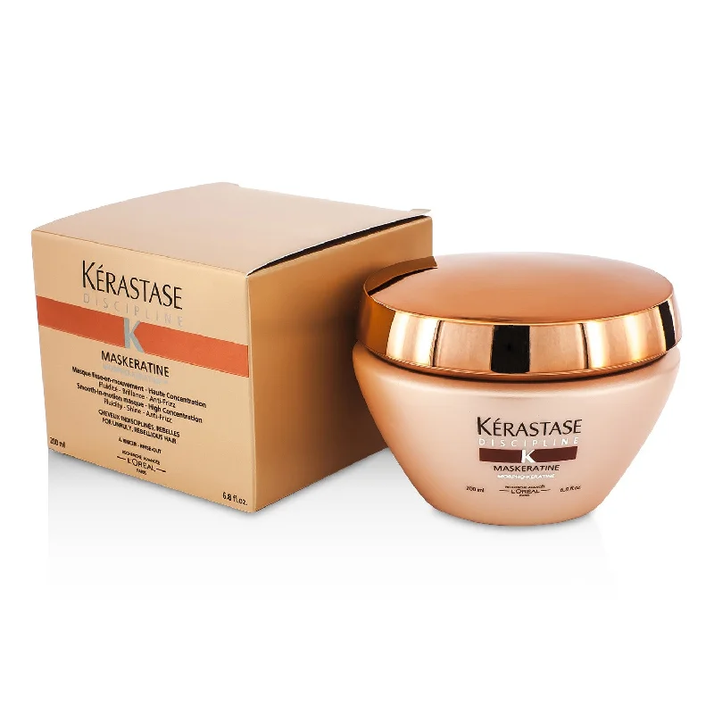 how to fix over-styled hair without heat damage -Kerastase Discipline Maskeratine Smooth-in-Motion Masque - High Concentration (For Unruly, Rebellious Hair)  200ml/6.8oz