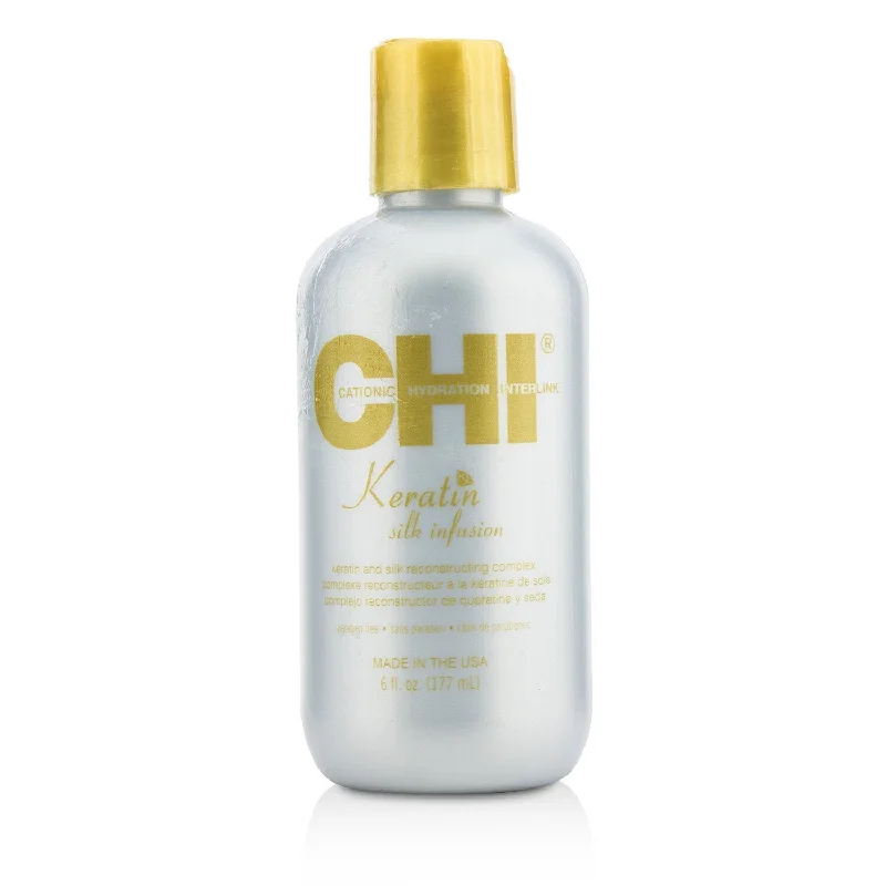 best hair products for fine, flat hair volume -CHI Keratin Silk Infusion (Keratin and Silk Reconstructing Complex)  177ml/6oz