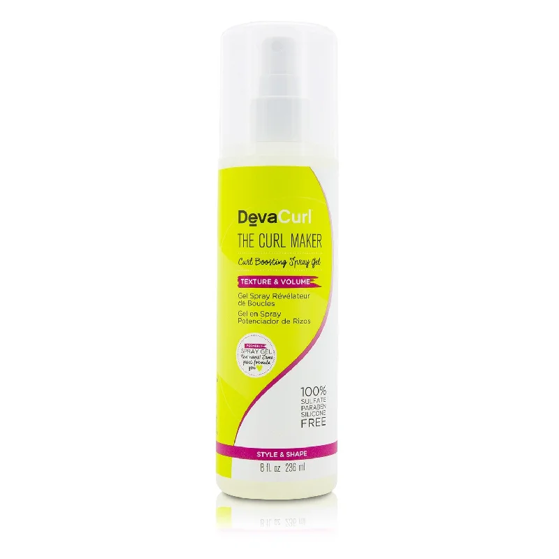 best shampoos for curly hair frizz control -DevaCurl The Curl Maker (Curl Boosting Spray Gel - Texture & Volume)  236ml/8oz