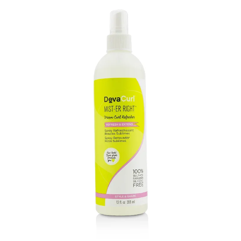 hair care tips for maintaining healthy, thick hair -DevaCurl Mist-er Right (Dream Curl Refresher - Refresh & Extend)  355ml/12oz