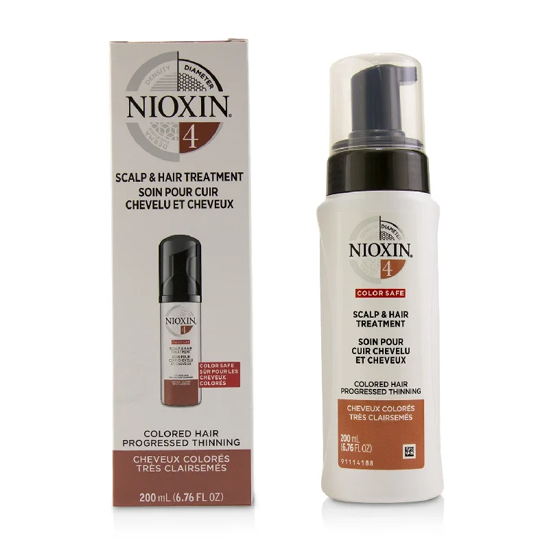 effective hair masks for moisture and shine -Nioxin Diameter System 4 Scalp & Hair Treatment (Colored Hair, Progressed Thinning, Color Safe)  200ml/6.76oz