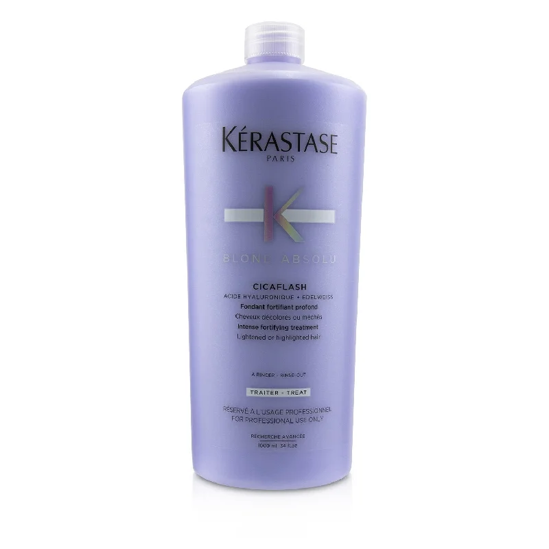 how to fix dry, damaged hair ends without cutting -Kerastase Blond Absolu Cicaflash Intense Fortifying Treatment (Lightened or Highlighted Hair)  1000ml/34oz