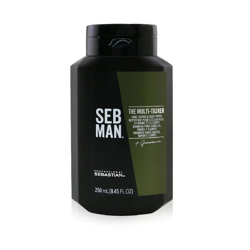 hair care tips for maintaining healthy, thick hair -Sebastian Seb Man The Multi-Tasker (Hair, Beard & Body Wash)  250ml/8.45oz