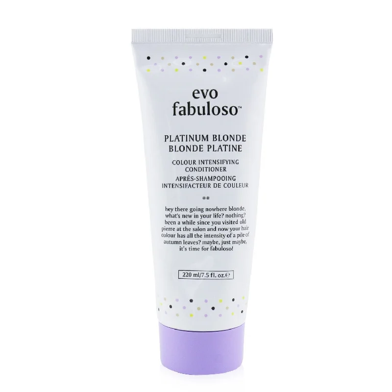 best products for curly hair hydration and definition -Evo Fabuloso Colour Intensifying Conditioner - # Platinum Blonde  220ml/7.5oz