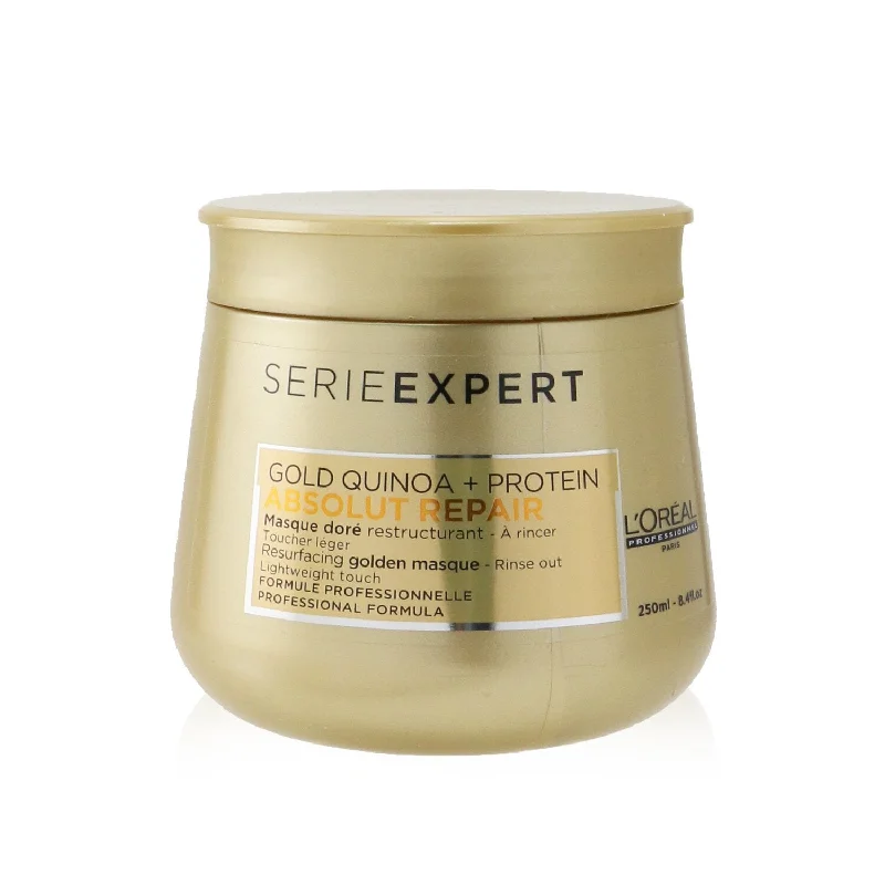 how to protect hair from color fading in the sun -L'Oreal Professionnel Serie Expert - Absolut Repair Gold Quinoa + Protein Resurfacing Golden Masque (Lightweight Touch)  250ml/8.4oz