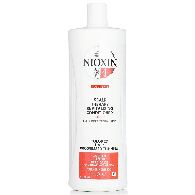 how to prevent scalp irritation from hair treatments -Nioxin Derma Purifying System 4 Scalp Therapy Revitalizing Step 2 Conditioner (Colored Hair, Progressed Thinning, Color Safe)  1000ml/33.8oz