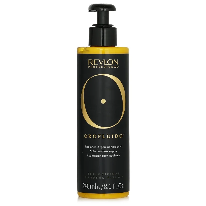 how to get smooth, silky hair without heat styling -Orofluido Radiance Argan Conditioner  240ml/8.1oz