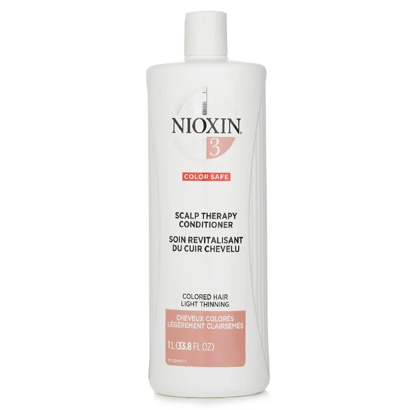 how to fix dry, damaged hair ends without cutting -Nioxin Density System 3 Scalp Therapy Conditioner (Colored Hair, Light Thinning, Color Safe) (Packaging Random Pick)  1000ml/33.8oz