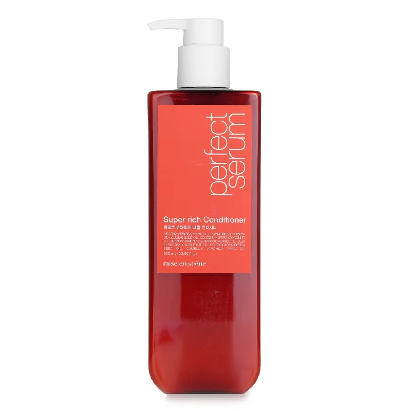 tips for preventing hair from becoming oily at night -MISE en SCENE Perfect Serum Super Rich Conditioner  680ml/22.99oz