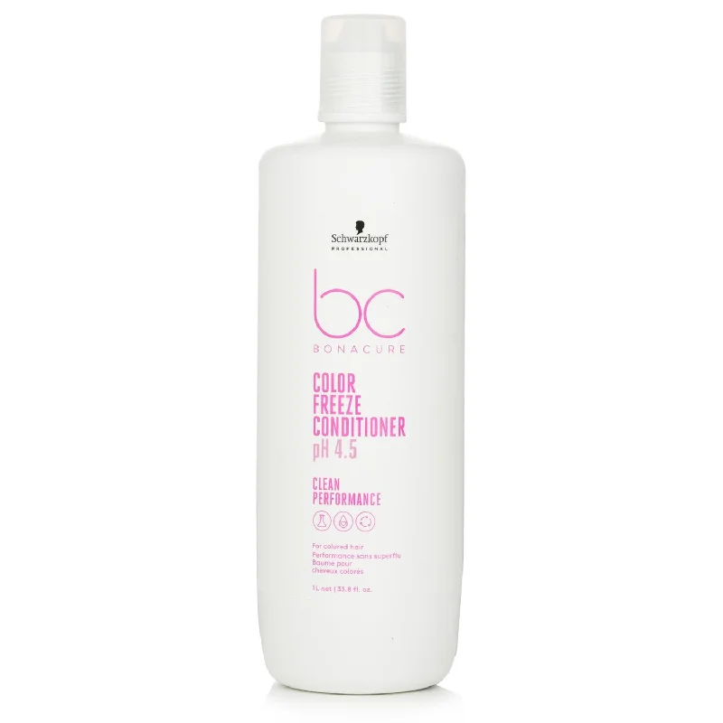 how to restore volume to flat, lifeless hair -Schwarzkopf BC Bonacure pH 4.5 Color Freeze Conditioner (For Colored Hair)  1000ml/33.8oz