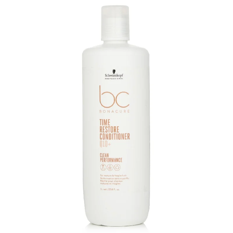 how to strengthen weak hair and prevent breakage -Schwarzkopf BC Bonacure Q10+ Time Restore Conditioner (For Mature and Fragile Hair)  1000ml/33.8oz