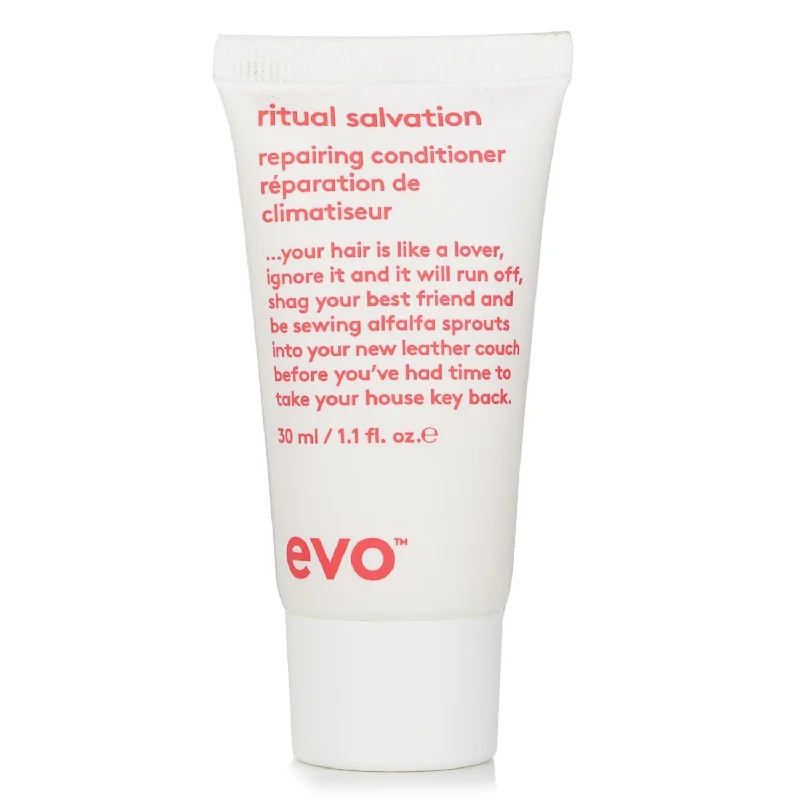 how to prevent hair from breaking when brushing -Evo Ritual Salvation Repairing Conditioner  30ml/1.1oz