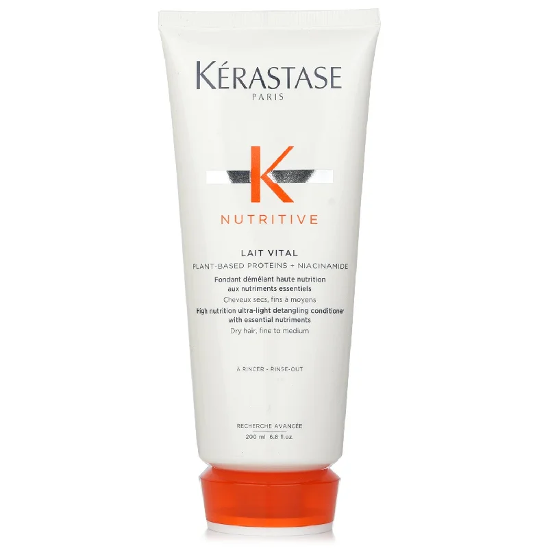 best products for treating frizzy, flyaway hair -Kerastase Nutritive Lait Vital High Nutrition Ultra-Light Detangling Conditioner (Dry Hair, Fine to Medium)  200ml/6.8oz