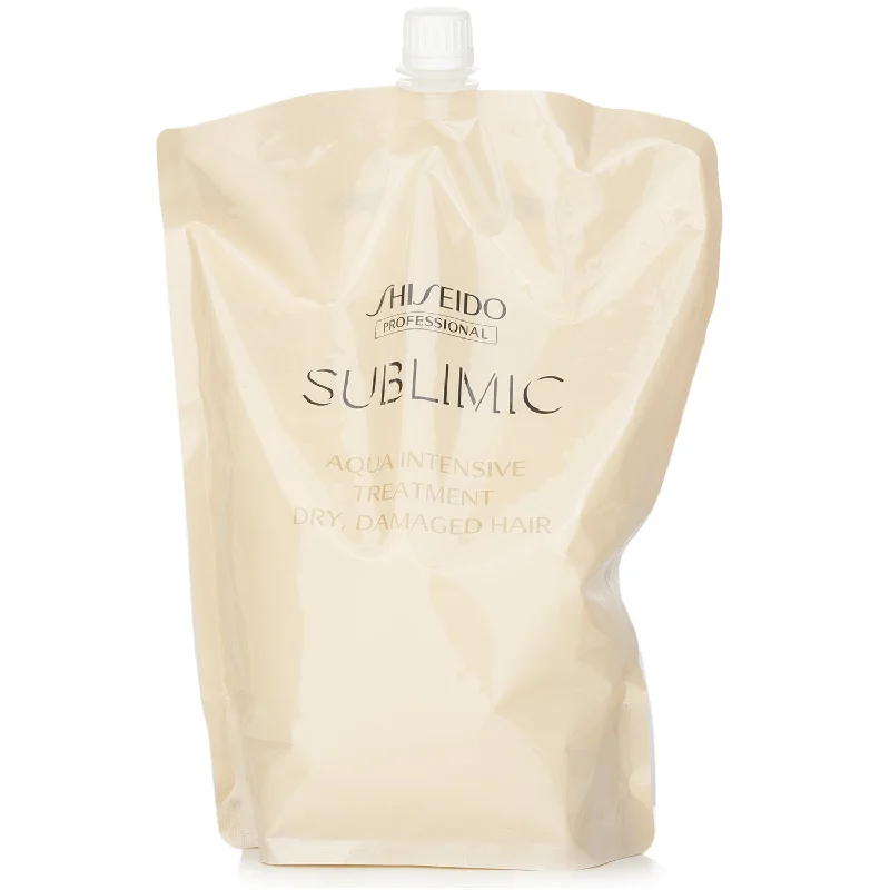 best leave-in conditioner for curly, frizzy hair -Shiseido Sublimic Aqua Intensive Treatment Refill (Dry, Damaged Hair)  1800g