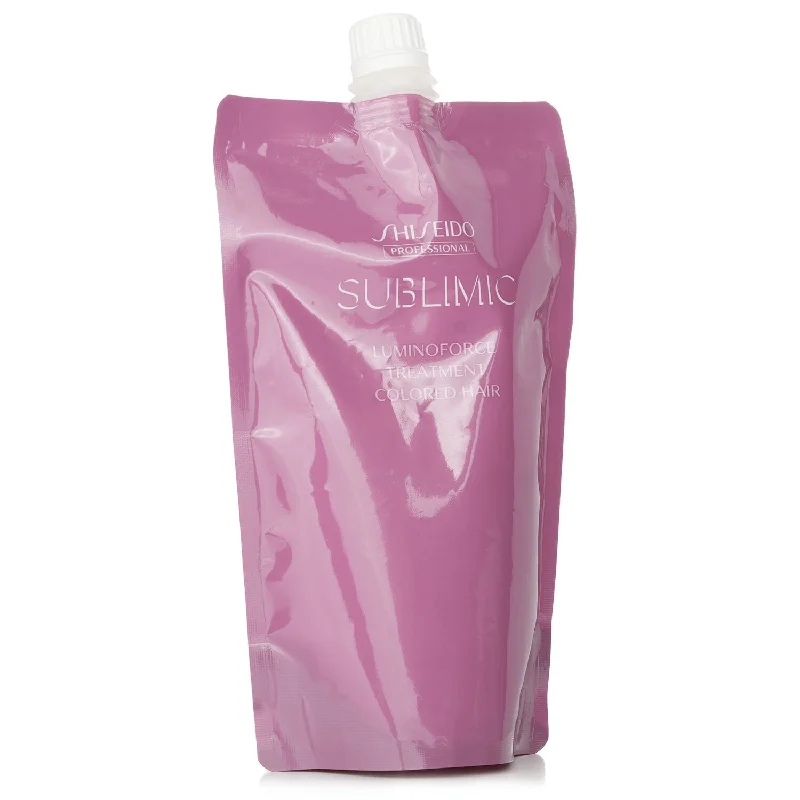 nourishing oils for treating dry scalp and hair -Shiseido Sublimic Luminoforce Treatment Refill (Colored Hair)  450g