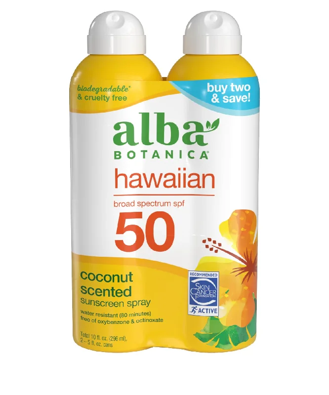 Alba Botanica Hawaiian Coconut Sunscreen Spectrum SPF50 Sunscreen 5oz