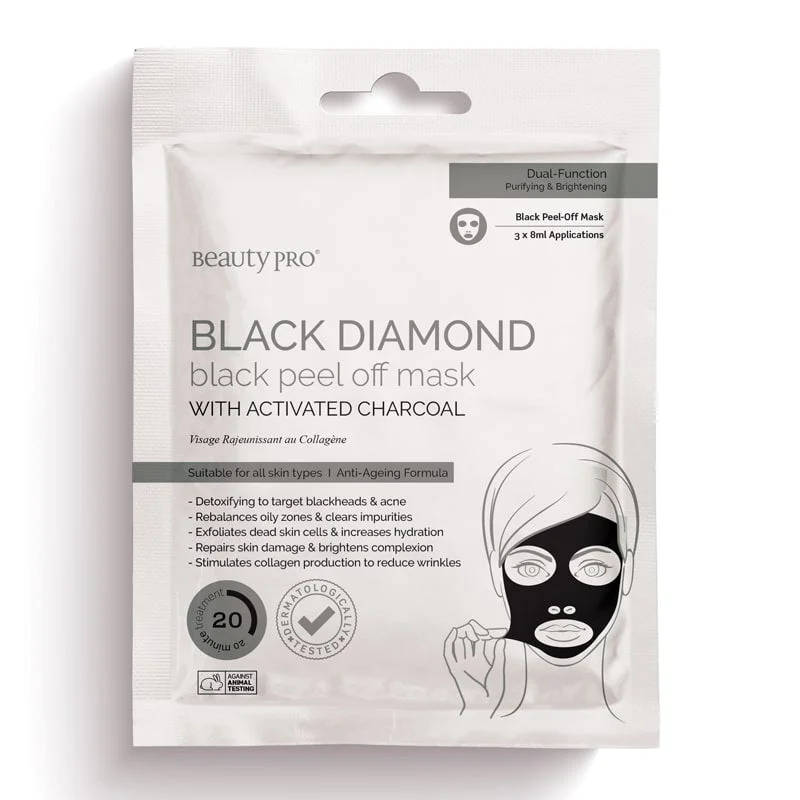 BeautyPro Black Diamond Peel Off Mask 3 x 8ml