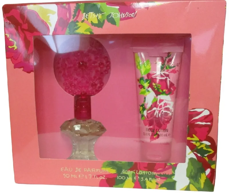 Betsey Johnson Gift Set for Women 1.7 oz EDP , 3.4 oz Body Lotion 2 Piece