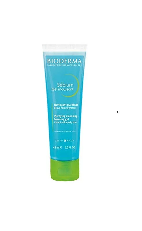 Bioderma Sebium Moussant Purifying Cleansing Foaming Gel, 45ML