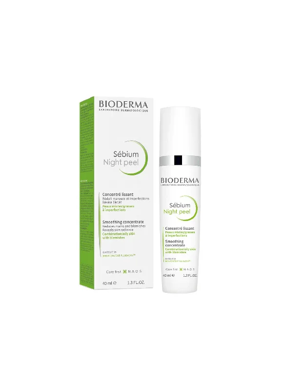 Bioderma Sebium Night Peel Smoothing Concentrate, 40ML