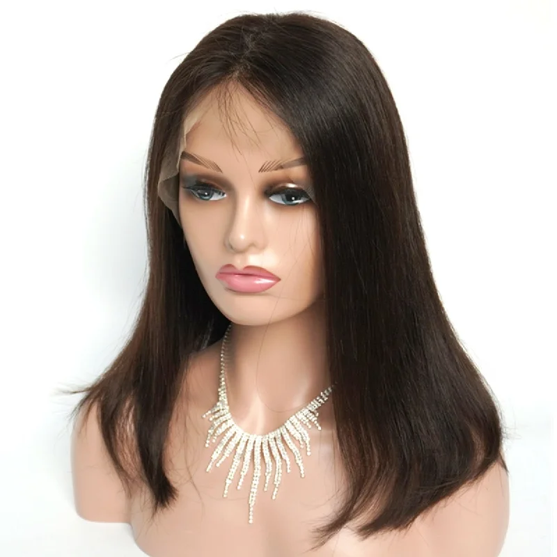 wigs for instant thickness and volume-13x4 Transparent Lace Frontal Straight BOB Wig