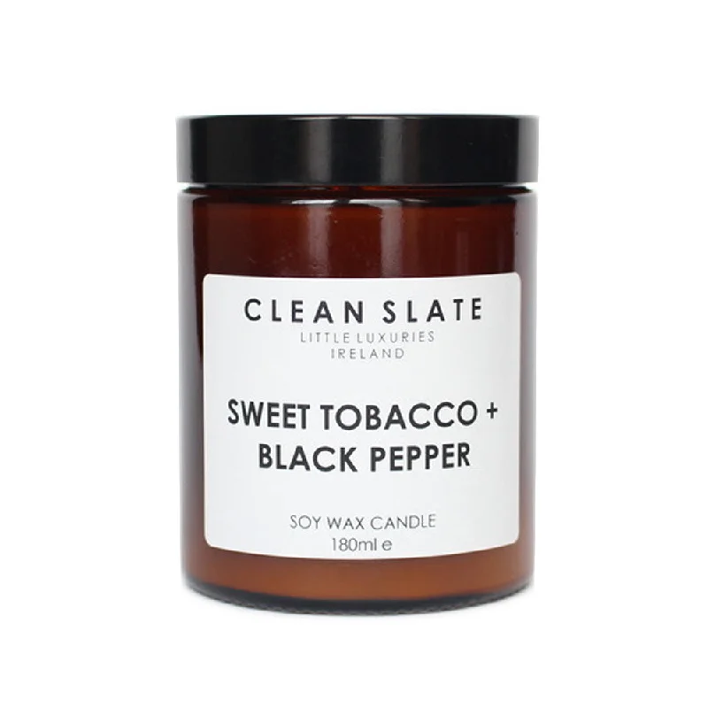 Clean Slate Sweet Tobacco & Black Pepper Candle