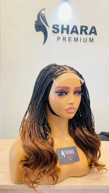 wigs for everyday elegance and charm-Clearance:Braided wig 1/6 5*5 Closure