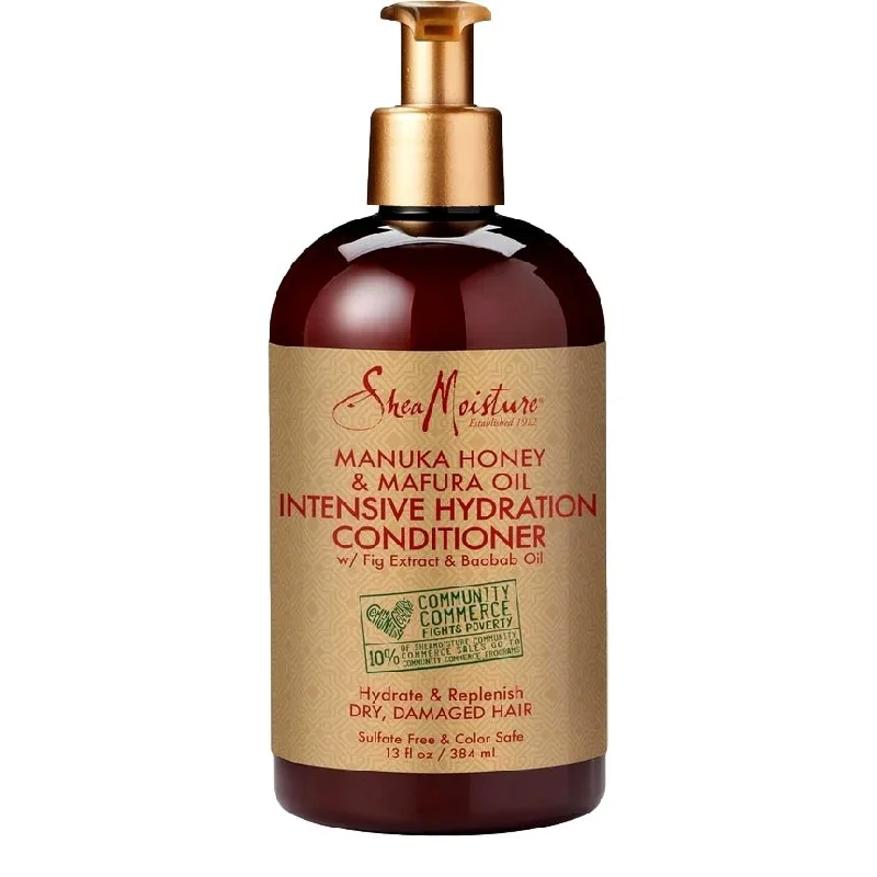 nourishing oils for treating dry scalp and hair -Shea Moisture Conditioner Intensive Hydration 4 Piece 13 Fl. Oz.