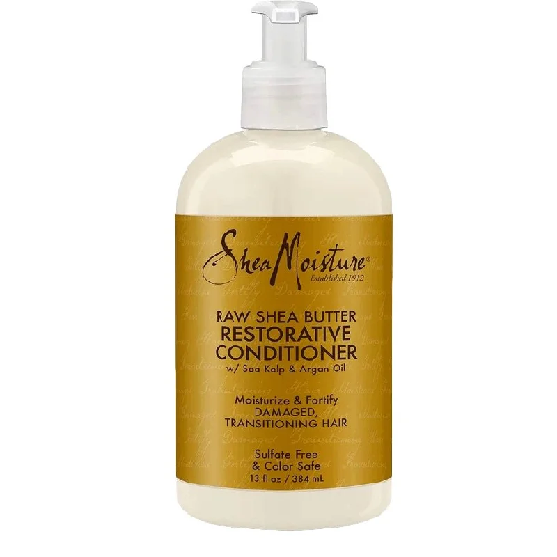 how to prevent hair from becoming greasy overnight -Shea Moisture Conditioner Restorative 4 Piece 13 Fl. Oz./384 Ml