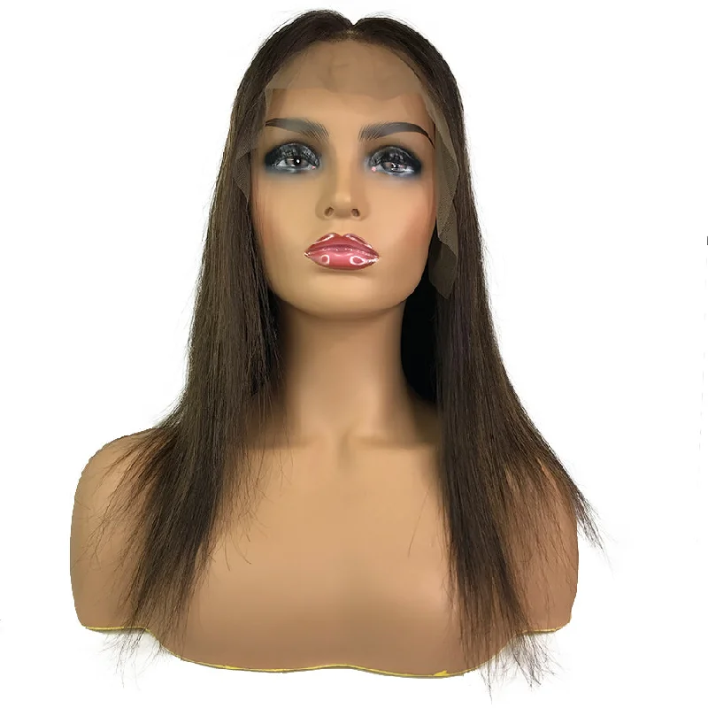 wigs for women with textured or wavy hair-8A Straight Lace Frontal Wig  #2/6/2