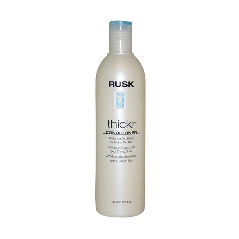 how to fix oily scalp without washing hair daily -Rusk Thickr Conditioner for Fine Hair 13.5 oz