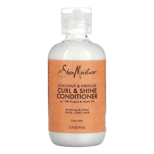 how to fix frizzy hair naturally without heat -Shea Moisture Curl + Shine Conditioner