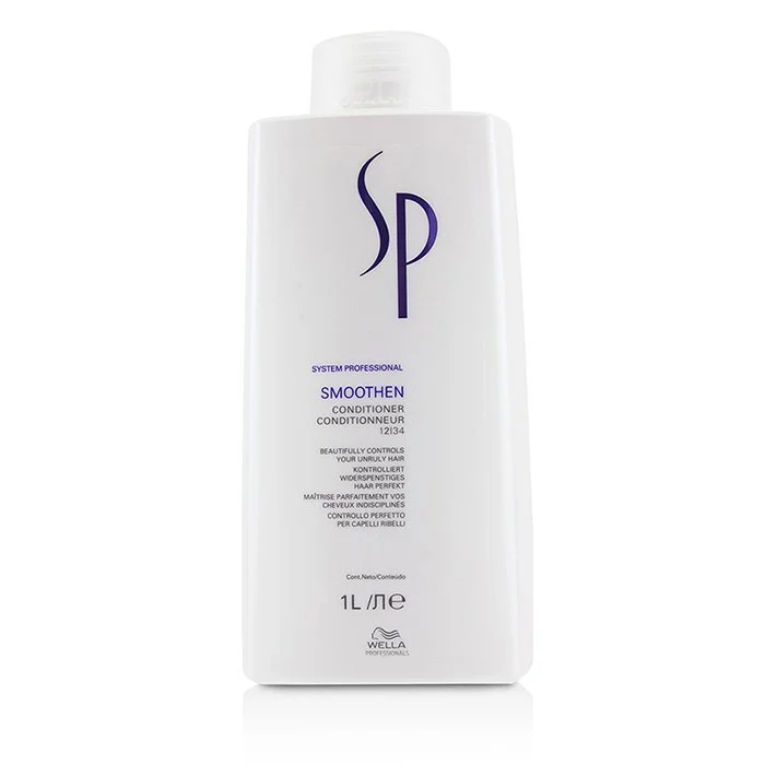 best products for treating frizzy, flyaway hair -Wella SP Smoothen Conditioner (For Unruly Hair) 1000ml/33.8oz