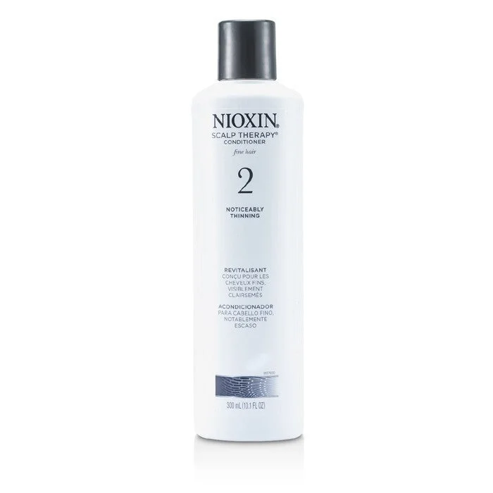 how to fix oily scalp without washing hair daily -Nioxin System 2 Scalp Therapy Conditioner For Fine Hair, Noticeably Thinning Hair 300ml/10.1oz